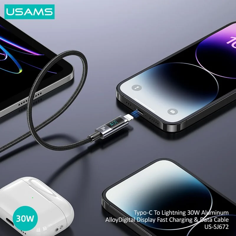 USAMS Sufeng Series 30W 1.2m Type-C To Lightning Cable - Image 5