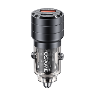 USAMS US-CC176 C36 95W Aluminum Alloy Transparent A+C Mini Car Charger