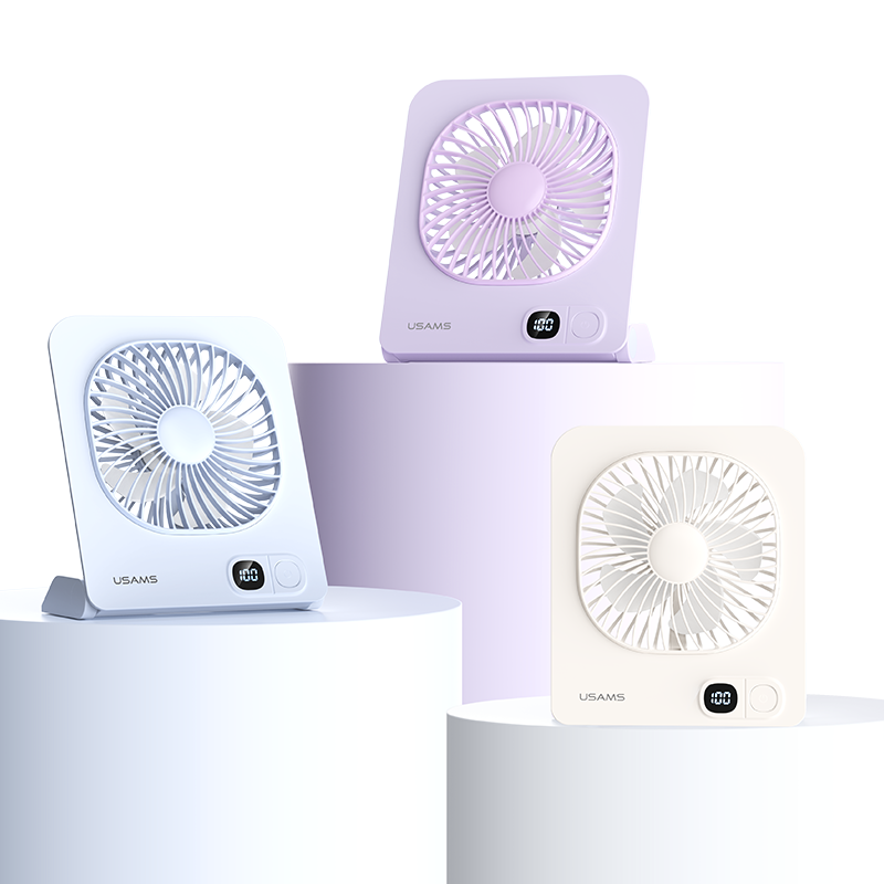 USAMS ZB363 2000mAh Magnetic Desktop Fan - Image 2