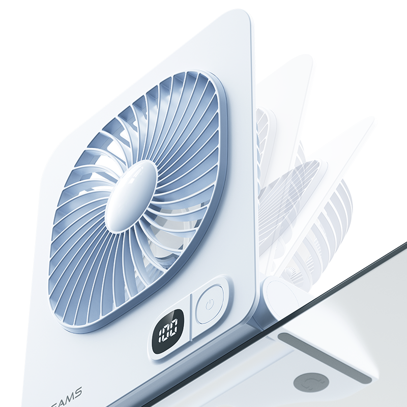 USAMS ZB363 2000mAh Magnetic Desktop Fan - Image 4