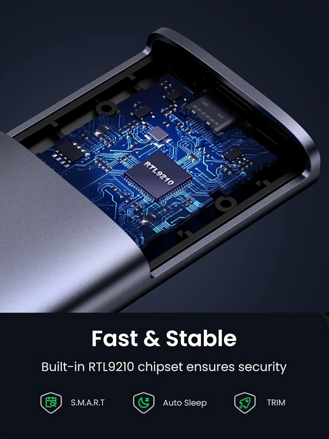 UGREEN M.2 NVMe Type-C 3.2 Gen SSD Enclosure - Image 5