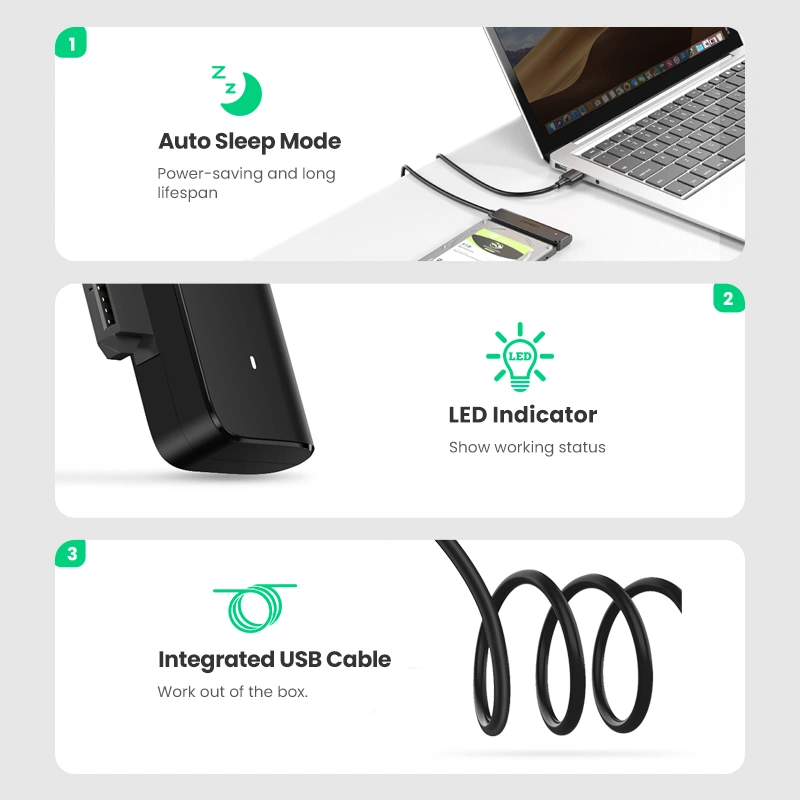 UGREEN Type-C 3.0 to 2.5" SATA HDD & SSD Converter - Image 7