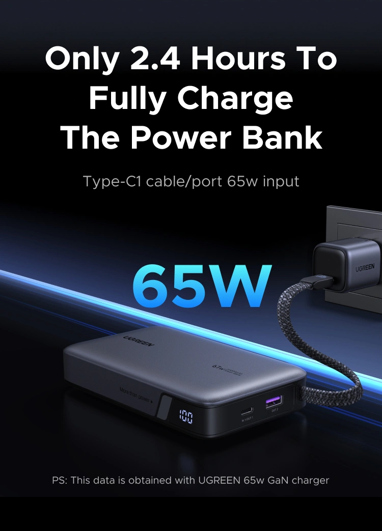 UGREEN Nexode 67W 20000mAh Power Bank – 85166B - Image 9